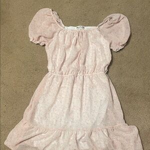Wallflower Pink Puff Sleeve Kids Dress